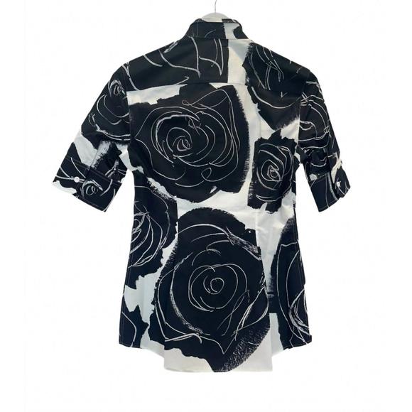 NEW MARNI big roses classic shirt in lily white - Picture 5 of 5